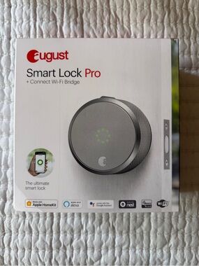 Brand New in Box - August Smart Lock Pro + Connect Wi-Fi Bridge, 3rd Generation